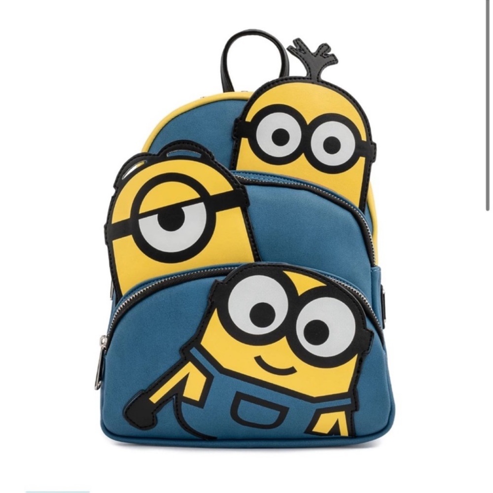 LOUNGEFLY TRIPLE MINION BELLO Mini Backpack